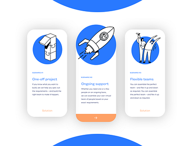 Prodigi.team - Interaction features (cards) art direction cards corporate design desktop design experiment hover effect hover state illustration interaction layout web design