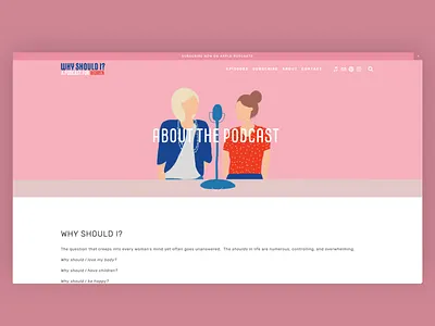 Why Should I? Podcast About Page apple podcasts podcast podcast art podcast design podcast logo podcasting podcasts subscribe why women women empowerment