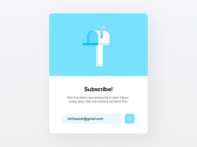 Subscribe 026 daily ui design minimal popup subscribe ui ux