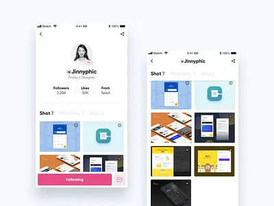 #006 Userprofile dailyui006 dribbble profile userprofile