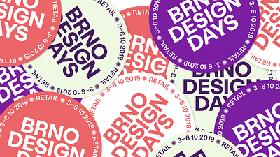 Brno Design Days 2019 branding brno czech czech republic czechia design festival moravia sticker sticker design stickers typography vector visual identity