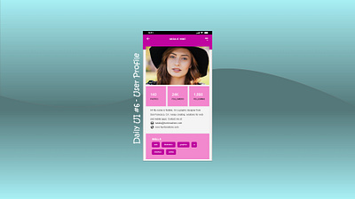 Daily UI #6 - User Profile adobexd daily ui dailyui design mobile design ui