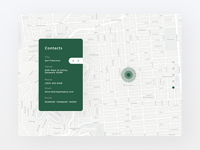 Contact Us 028 contact daily ui design map minimal navigation ui ux web