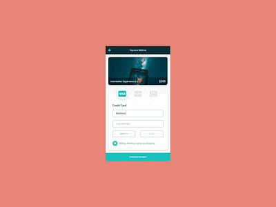 Daily #2 Credit Card Checkout dailyui