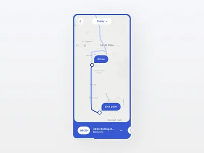 Map 029 app daily ui delivery design map minimal mobile app navigation task ui ux
