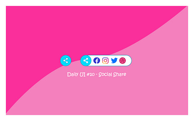 Daily UI #10 - Social Share adobexd button design buttons daily ui dailyui design minimal ui