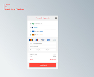 Daily UI #002 Credit Card Checkout dailyui 002 design ui