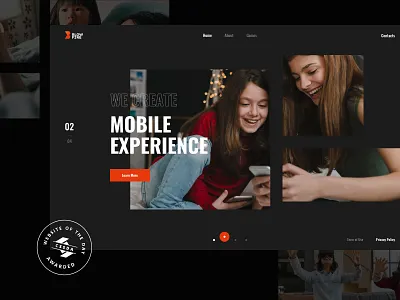 Blowfire - New Presentation clean clear creative design entertainment games grid inspiration interaction interface microinteractions portfolio sketch typography ui ux web webdesign website