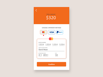 Daily UI - #2 Credit Card Checkout adobexd dailyui dailyuichallenge ui ui design