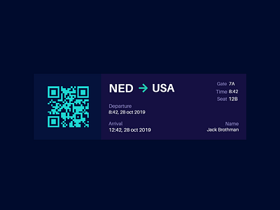 Boarding pass boarding pass dailyui dailyui 024 design ui