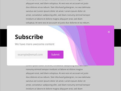 Subscribe popup dailyui dailyui 026 design popup subscribe ui