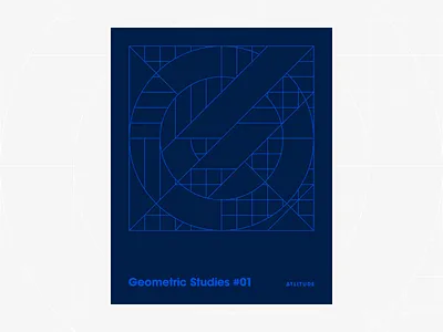 Geometric Studies #01 1980s abstract avant garde blueprint digital duotone geometric art geometric grid grid design grids line art linear design minimalist pattern poster retro typography vector