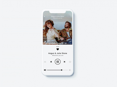 Daily UI #009 - Hint: Design a music player app design dailyui design graphicdesign minimalist ui ui design uiux ux