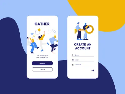 Daily UI #001 - Sign Up daily ui daily ui 001 daily ui challenge design illustration mobile ui ux