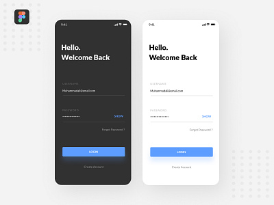 Daily UI #1 - Login Page app clean login design login form login page login screen minimalist mobile mobile app uidesign uxdesign