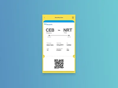 Daily UI #024 Boarding Pass 024 airplane board boarding boarding pass cebu daily ui daily ui 024 dailyui design flight flight pass flight ticekt philippines photoshop ui design uidesign web design