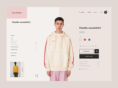 Acne Studios • E-shop #1 ui ui design web webdesign