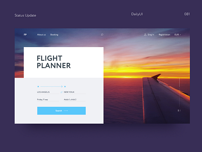 081 081 concept dailyui design flight planner planet status update