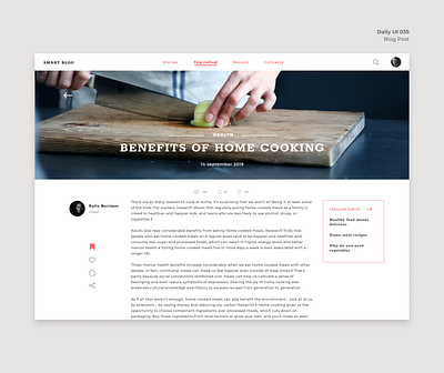Daily UI 035 blog post dailyui 035