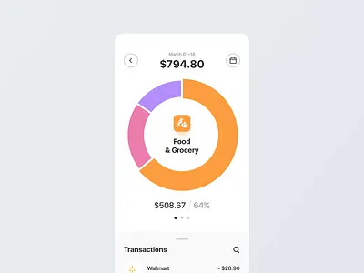 Online Banking App – Monthly Spendings Animation 2d analysis analytics animated animated ui animation animation 2d app bank banking app charts faceid ios ios app motion online banking security ui ux video