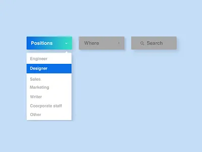 Daily UI #027 Dropdown 027 choice choose daily ui daily ui 027 dailyui dropdown photoshop search ui design web design