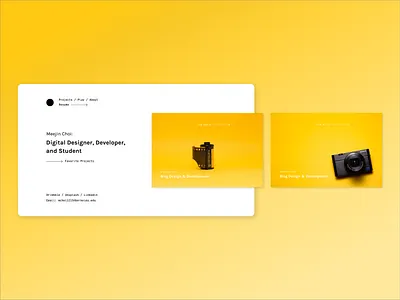 Personal Website Concept adobe xd ui design user interface web design website design