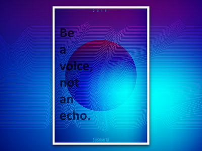 Speak Up design echo illustration poster design vector voice