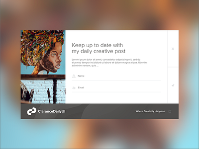 #DailyUI #016 Pop Up / Overlay clarance daily 100 challenge daily ui daily ui 016 design ui