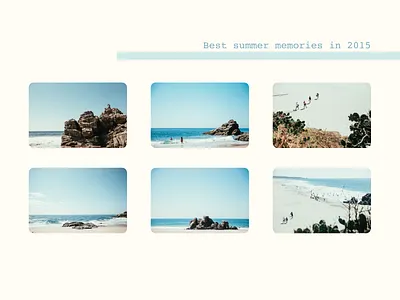 #DailyUI #UI #063 #bestof2015 #summer