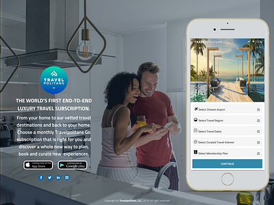 Travelpolitans Mobile App Ad 000 advertising app brand identity branding branding design marketing mobile app mobile app design travel travel app travel membership ui ux ux design web design