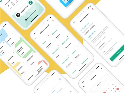 Refill app design figma figmadesign flat medical data medications medicines online pills prescription refill ui ux