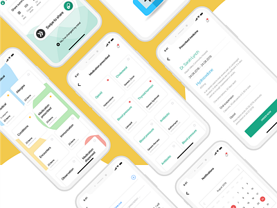 Refill app design figma figmadesign flat medical data medications medicines online pills prescription refill ui ux