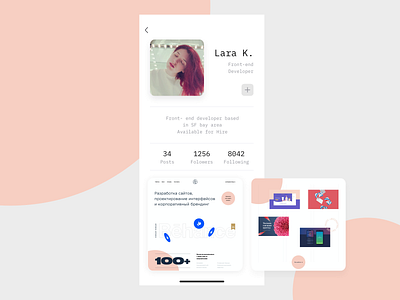 Front-End Developer Profile branding clean design designer developer flat minimal portfolio profile ui