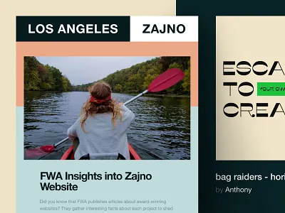 Newsletter 19: A team to build, a journey to make art branding bright color creative design agency digital flat grid inspiration minimal newsletter poster technology travel typography ui ux vector vibrant web design zajno