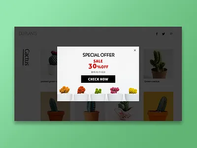 Daily UI #036 Special Offer 036 daily ui daily ui 036 dailyui discount photoshop popup sale special offer ui design web design