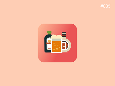 DailyUI#005 | Drinking Game App Icon app daily 100 challenge daily ui dailyui design ui