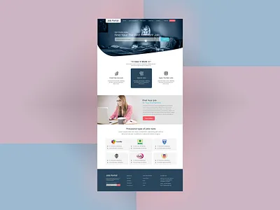 job portal web design dribbble design ecommerce illustration job app logo mobile app portal design