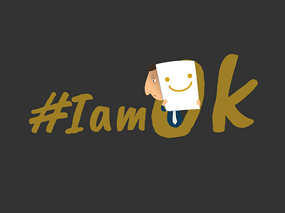 #iamOk illustration personal typo