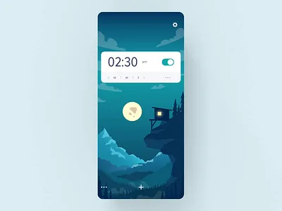 Alarm app animation #2 alarm animation app concept design illustration layout mobile motion ui ux