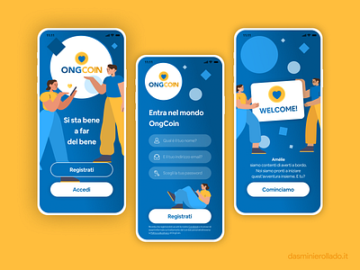 ONGCOIN Mobile App - Sign in app app design coin dailyui dailyui 001 dailyuichallenge dasminierollado design flat graphic design illustration ong ongcoin sign in signin ui user interface user interface design userinterface welcome