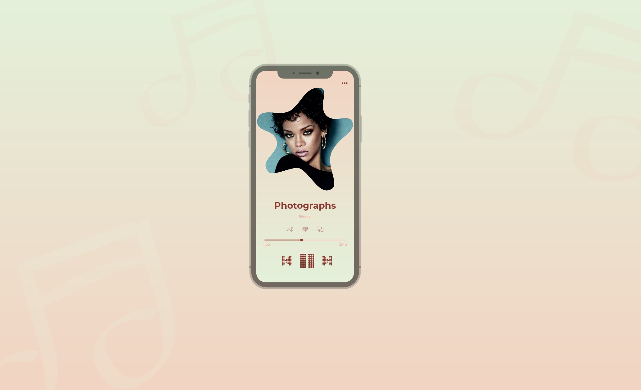 Example of Daily UI #009: Music Player