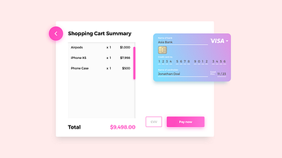 Daily UI #002 - Credit Card Checkout checkout credit card dailyui 002 online store payment shopping ui