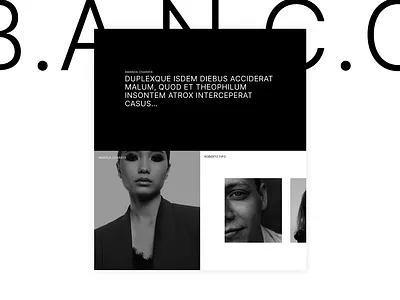 B.I.A.N.C.O DAILY#39 black white branding daily ui design identity testimony ui web
