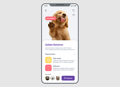 Pet Request App for #DailyUI 010 Challenge app dailyui pet ui ux uxdesign uxui