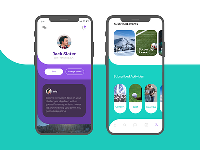 Social App #1 app colorfull design events social ui uidesign uiux ux