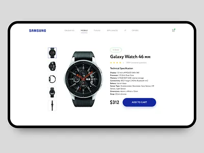 Daily UI #096 – Currently In Stock dailyui dailyuichallenge figma galaxy watch in stock interface samsung ui uidesign watch