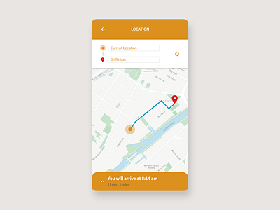 Daily UI - #12 Location Tracker daily ui challenge dailyui ui ui design