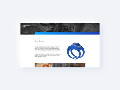 Potenza - Website UI alignment block dark blue gradient guideline header hierarchy parallax text