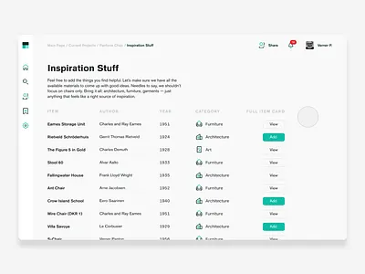 Share Page Experience animation interaction product design ui ux web