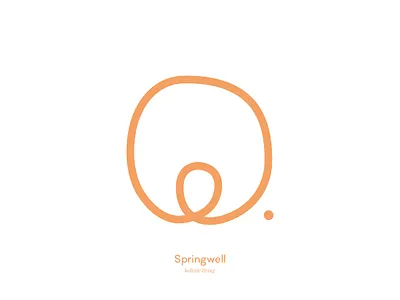 Springwell - Symbol art direction balance branding care corporate design identity design logo logotype natural products spring vitamins wellbeing